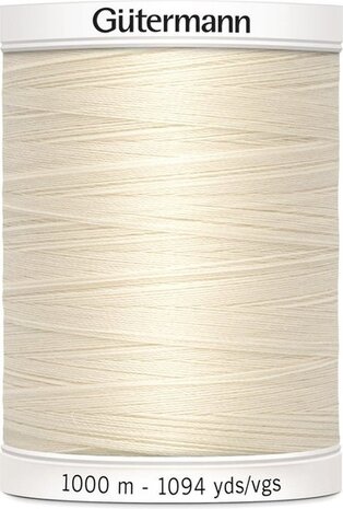 G&uuml;termann Naaigaren Beige - Nr 802- 1000 meter