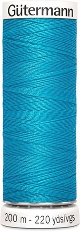 G&uuml;termann Naaigaren - Blauw - Nr 736 - 200 meter