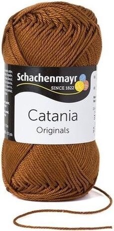 Schachenmayr Catania - katoen garen -  bruin (157) - pendikte 3 a 3,5mm -  1 bol
