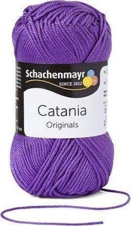 Schachenmayr Catania - katoen garen -  violet (113) - pendikte 3 a 3,5mm -  1 bol