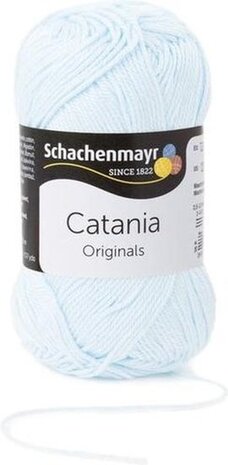 Schachenmayr Catania - katoen garen -  licht blauw (8415) - pendikte 3 a 3,5mm -  1 bol