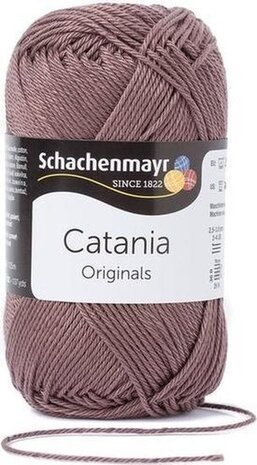 Schachenmayr Catania - katoen garen -  bruin (161) - pendikte 3 a 3,5mm -  1 bol