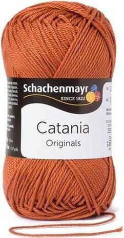 Schachenmayr Catania - katoen garen - bruin (426) - pendikte 3 a 3,5mm -  1 bol