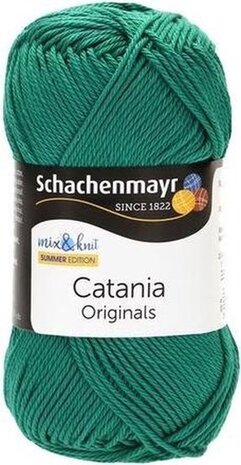 Schachenmayr Catania - katoen garen -  smaragd (430) - pendikte 3 a 3,5mm -  1 bol