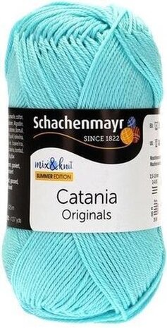 Schachenmayr Catania - katoen garen -  blauw (432) - pendikte 3 a 3,5mm -  1 bol