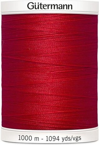 G&uuml;termann Naaigaren Rood - Nr 156- 1000 meter
