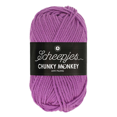 Scheepjes Chunky Monkey 100g - 1084 Wild Orchid - Paars