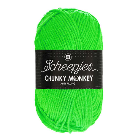 Scheepjes Chunky Monkey 100g - 1259 Neon Green - Groen