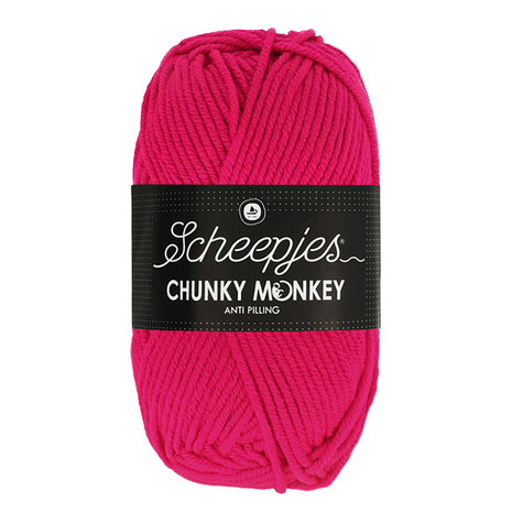 Scheepjes Chunky Monkey 100g - 1435 Magenta - Roze