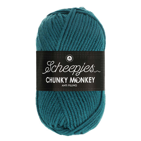 Scheepjes Chunky Monkey 100g - 1708 Petrol - Blauw