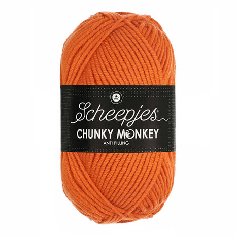 Scheepjes Chunky Monkey 100g - 1711 Deep Orange - Oranje