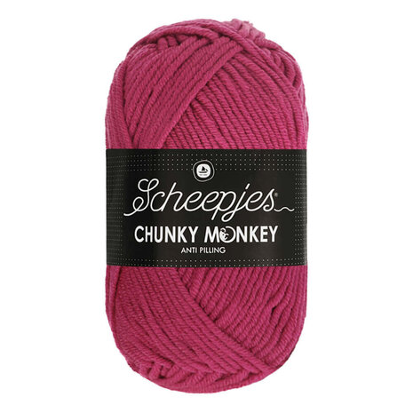 Scheepjes Chunky Monkey 100g - 1827 Deep Fuchsia - Roze