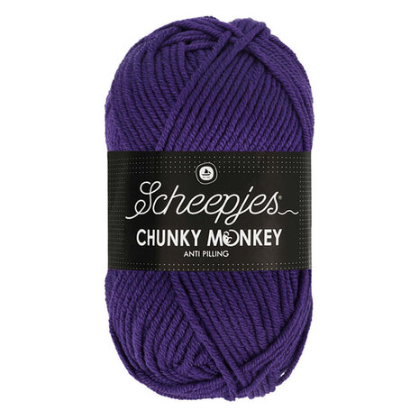 Scheepjes Chunky Monkey 100g - 2001 Deep Violet - Paars