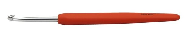 KnitPro Waves haaknaald soft feel 4.00mm Tangerine