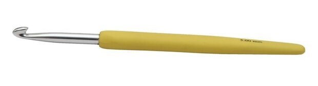 KnitPro Waves haaknaald soft feel 5.00mm Laburnum