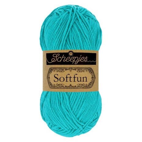 Scheepjes Softfun 50g - 2423 Bright Turquoise