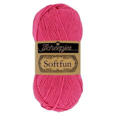 Scheepjes Softfun 50g - 2495 Hot Pink