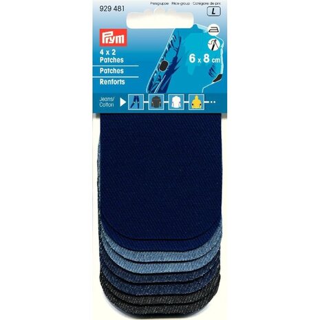 Prym Patches Mini Jeans-4x2 stuks-1 kaart