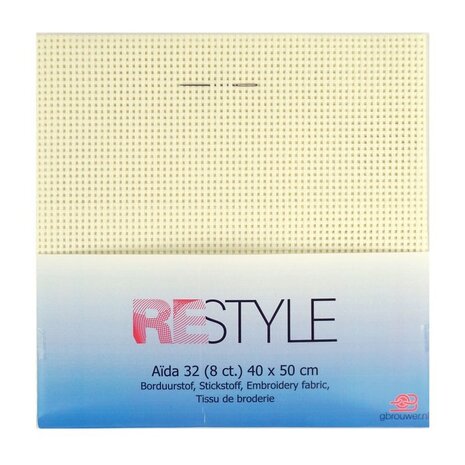 Borduurstof Aida 32, 8 count - ecru