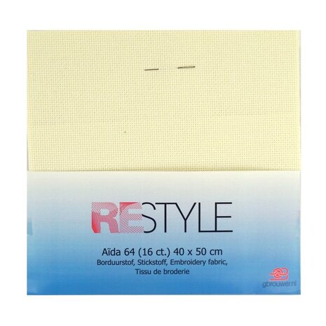 Borduurstof Aida 64, 16 count - ecru