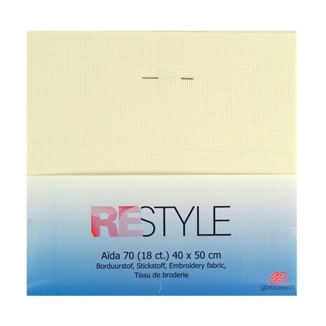 Borduurstof Aida 70, 18 count - ecru