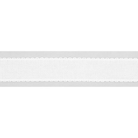 2.5 meter Borduurband A&iuml;da Wit - 30 mm breed