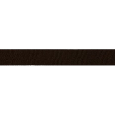 Keperband Polyester Donkerbruin 30 mm  - 15 meter