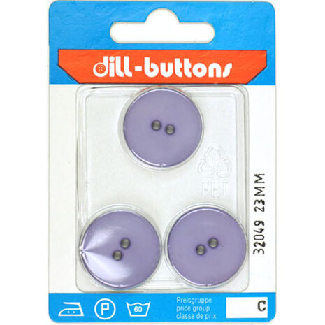 Dill Knoop Lila 2 gaats 23 mm - 3 stuks