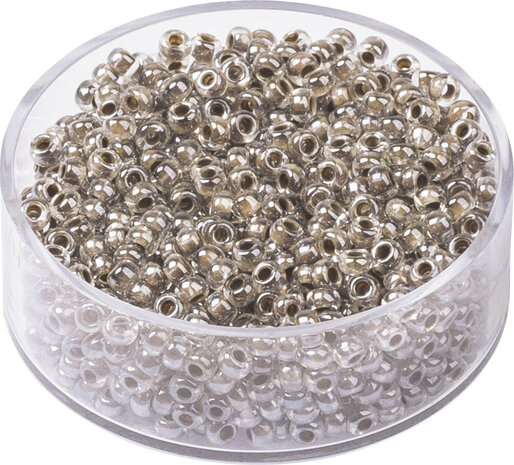Boheemse rocailles &Oslash; 2,5 mm rookzilver