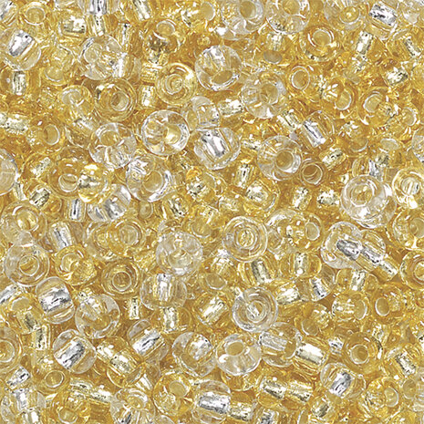 Boheemse rocailles &Oslash; 2,5 mm goud-zilver gemengd