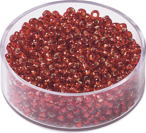 Boheemse rocailles &Oslash; 2,5 mm rood