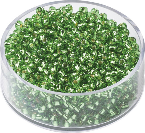 Boheemse rocailles &Oslash; 2,5 mm groen