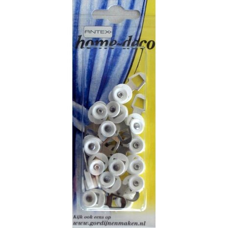 Antex Runners u-rail wit - 15 stuks