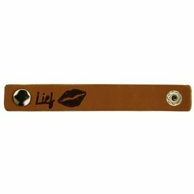 Leren Label &quot;Lief&quot; 10 x 1,5 cm - 1 stuk