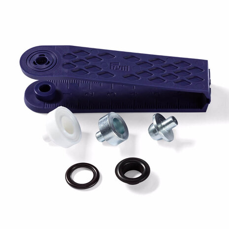 Prym ringen en schijven 8mm zwart - 24st