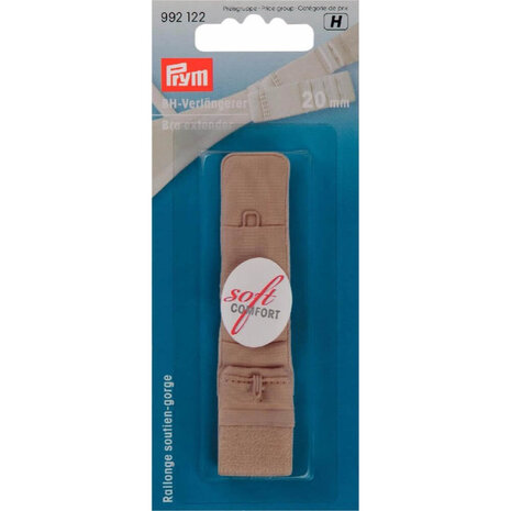 Prym BH-verlengstuk 3x1 haak 20mm champagne