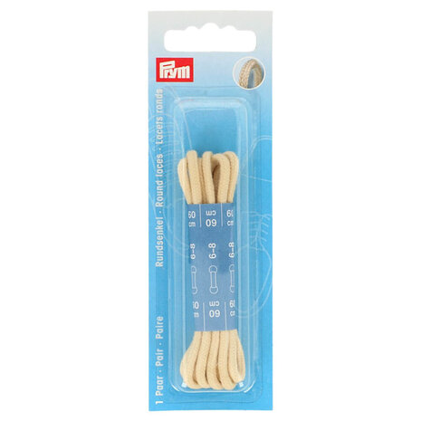 Prym Ronde veters 0,3x60cm beige -2st- 1 pakje