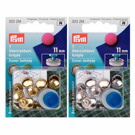 Prym Stofknopen met matrijs 11mm- 7 stuks