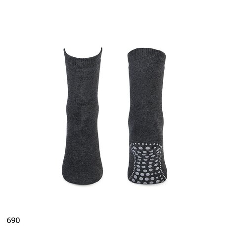 Anti-slip sokken - Antraciet Melange - 1 paar