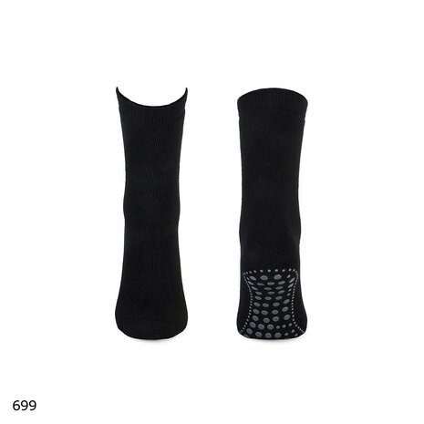 Basset Anti-slip sokken - Zwart - 1 paar
