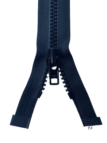 YKK deelbare Blokrits Grof 8mm kleur donkerblauw- per stuk