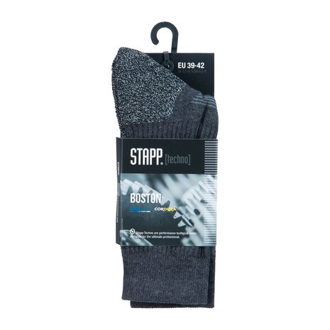 Stapp Unisex sterke katoenen kous - Antraciet - 1 paar
