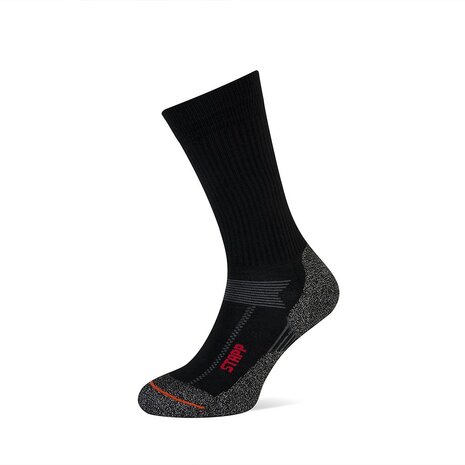 Sterke sokken met badstofzool en perfecte pasvorm - Zwart - 1 paar