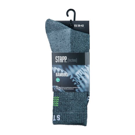 Stapp Sterke bamboekousen - Dark Grey Yellow - 1 paar