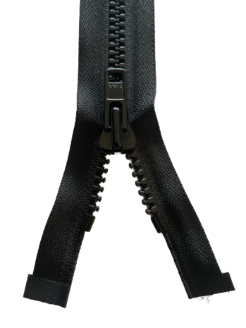 YKK deelbare Blokrits 6mm kleur donkergrijs- per stuk