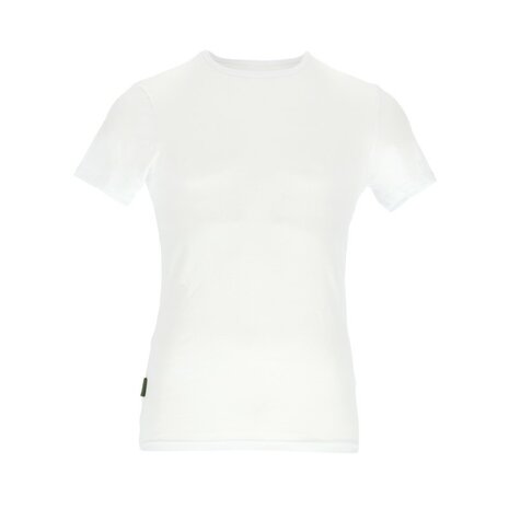  T-Shirt ronde hals Basset bamboo wit- per stuk