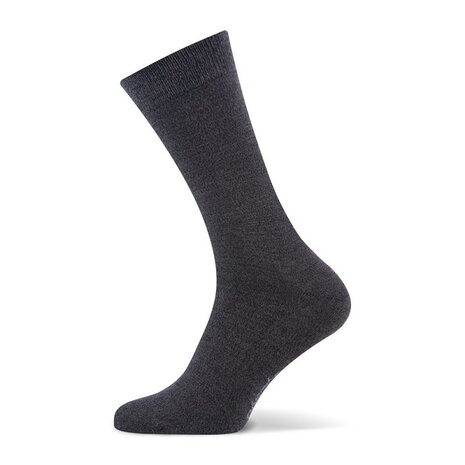 Basset Dames en Heren Bamboo sokken anthraciet-2 pack