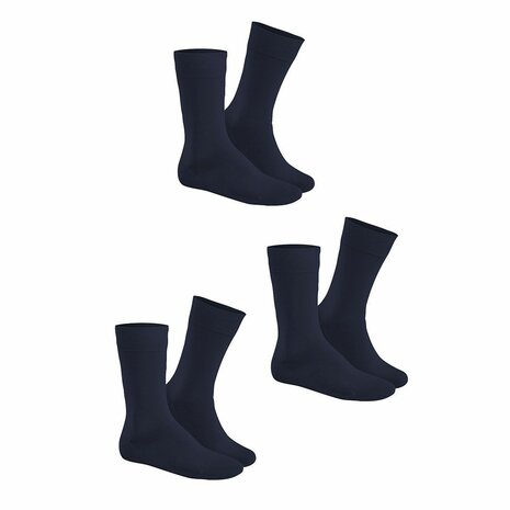 Hudson Simply sokken -3 Paar- Donker Blauw