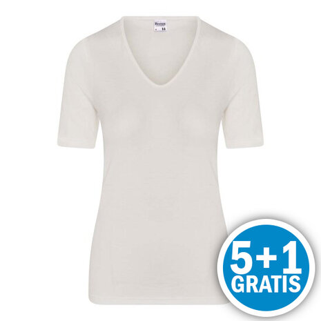 Beeren Thermo Dames T-shirt Wolwit  Voordeelpakket