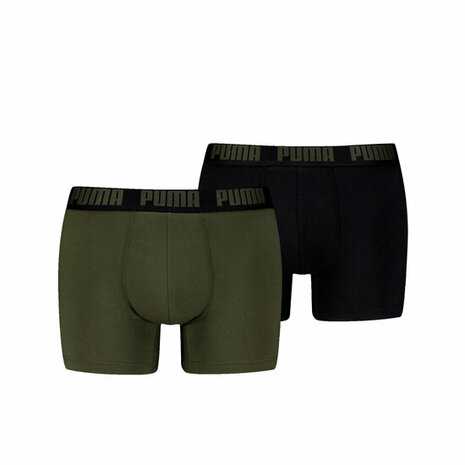 PUMA Men Everyday Boxer Forest Night / Tonal 2-pack